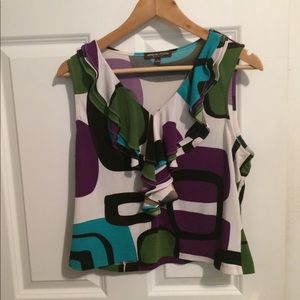 Adrienne vittadini studio short top size L